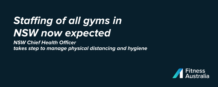 Staffing of all gyms in NSW now expected