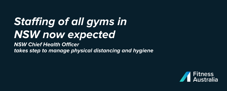 Staffing of all gyms in NSW now expected 